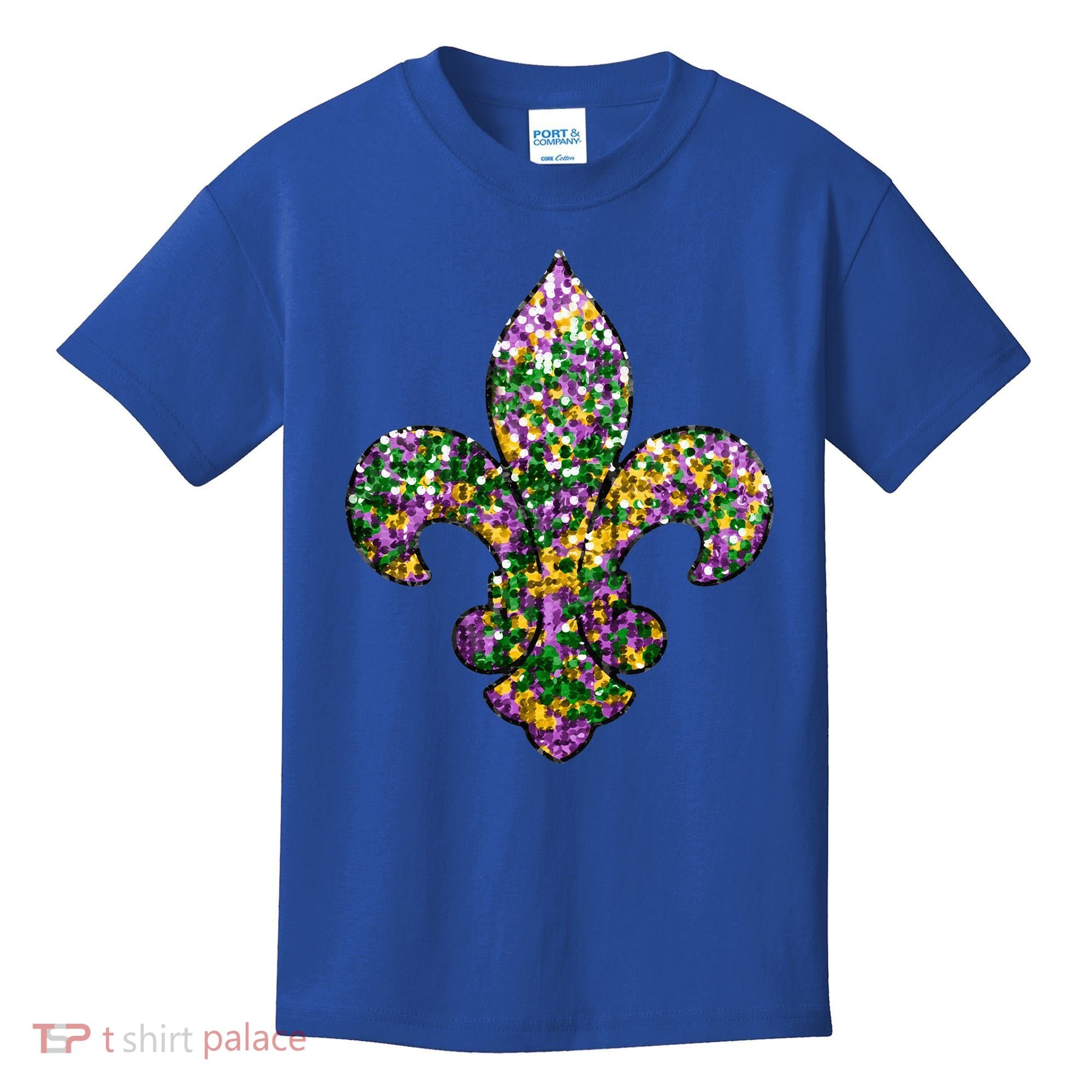 Happy Mardi Gras Carnival Fat Tuesday Fleur De Lis Kids T-Shirt