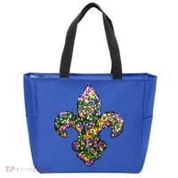 Happy Mardi Gras Carnival Fat Tuesday Fleur De Lis Tote Bag thumb 0