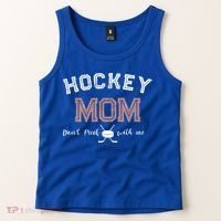 Hockey Mom Gift Dont Puck With Me Tank Top thumb 2
