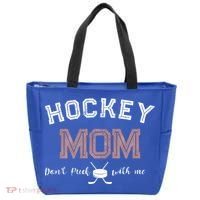 Hockey Mom Gift Dont Puck With Me Tote Bag thumb 0
