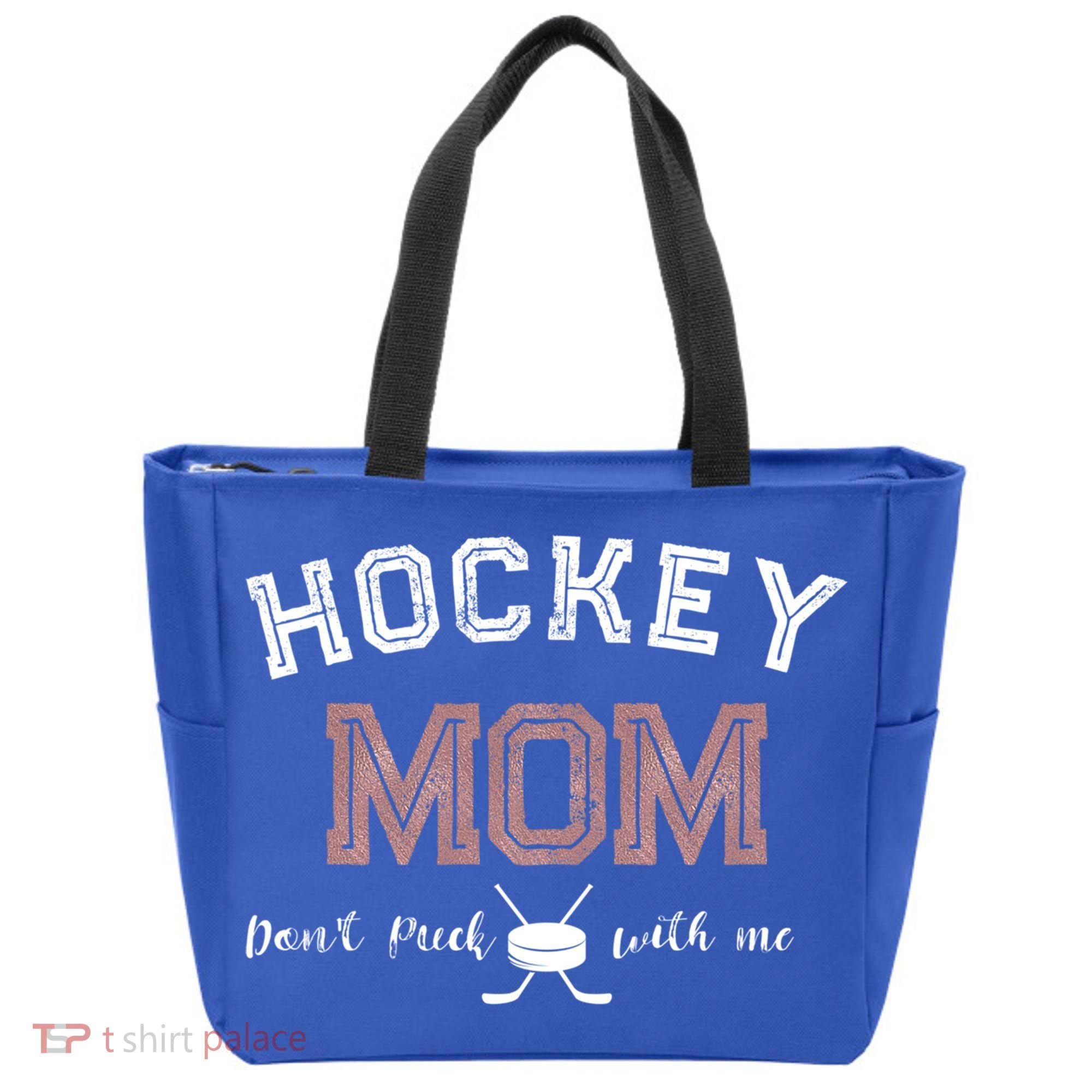 Hockey Mom Gift Dont Puck With Me Tote Bag