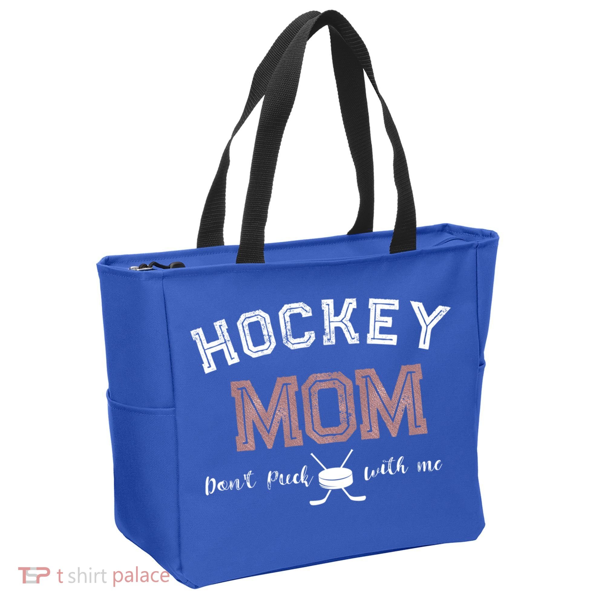 Hockey Mom Gift Dont Puck With Me Tote Bag