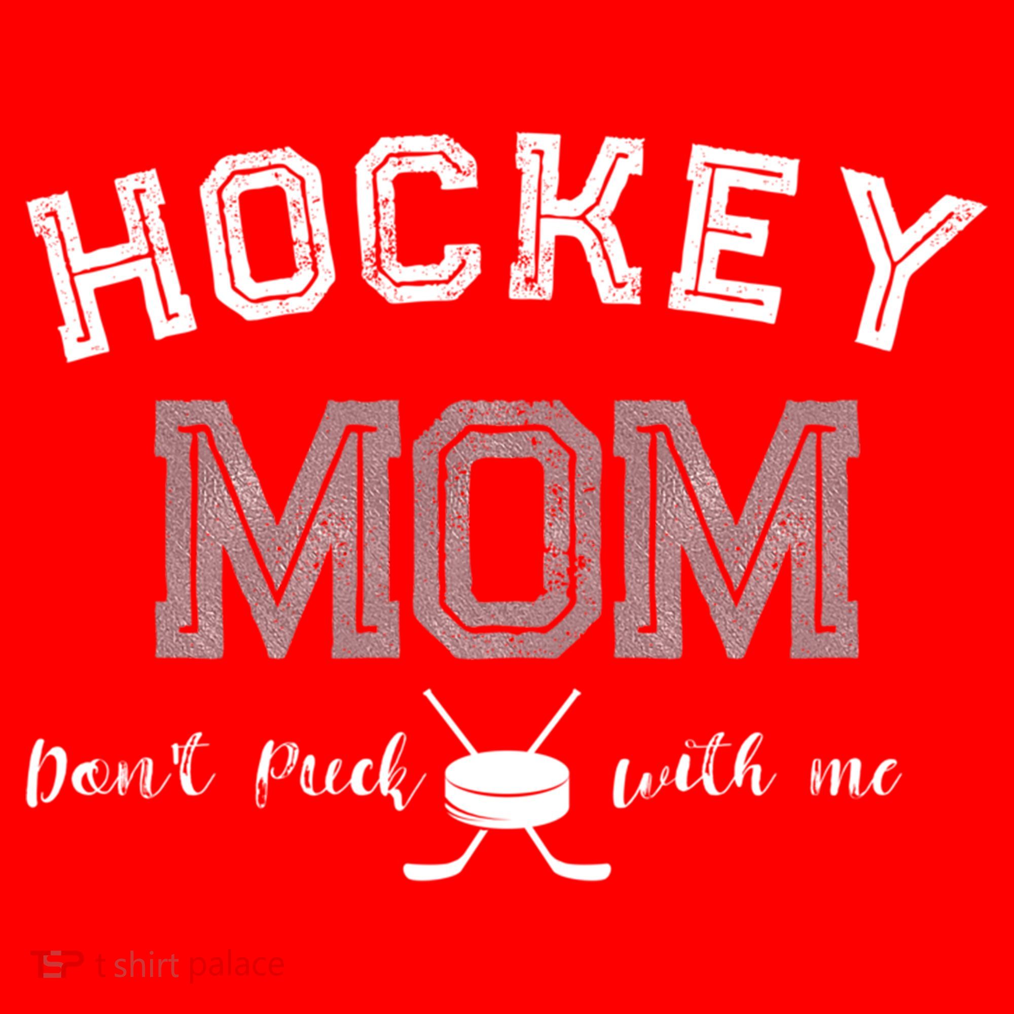 Hockey Mom Gift Dont Puck With Me Santa Hat