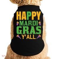 Happy Mardi Gras Ya'll Doggie Tank thumb 0