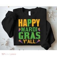 Happy Mardi Gras Ya'll Sweatshirt thumb 2