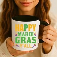 Happy Mardi Gras Ya'll Coffee Mug thumb 3