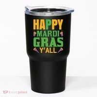 Happy Mardi Gras Ya'll Tumbler thumb 0