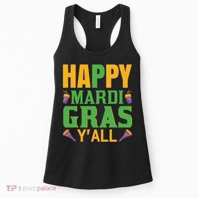 Happy Mardi Gras Ya'll Women's Tank Top