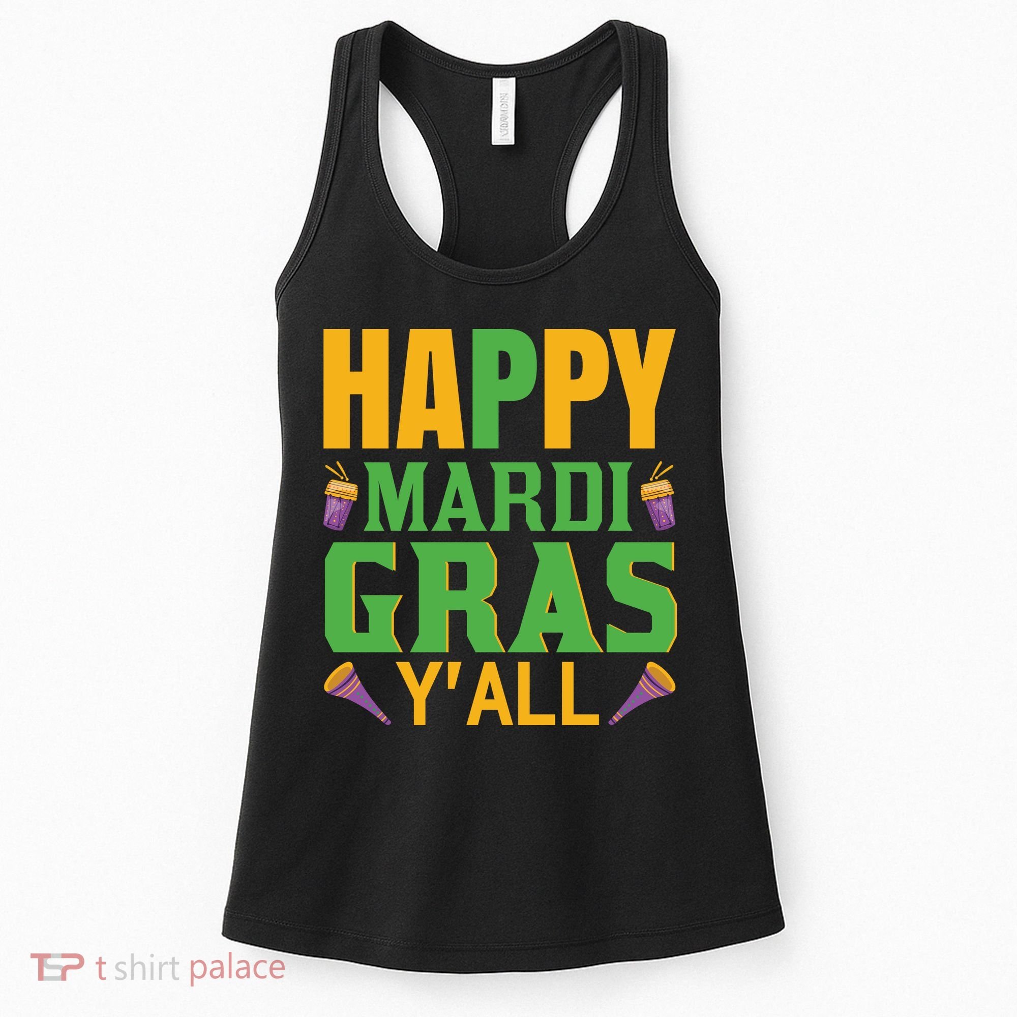 Happy Mardi Gras Ya'll Women's Tank Top