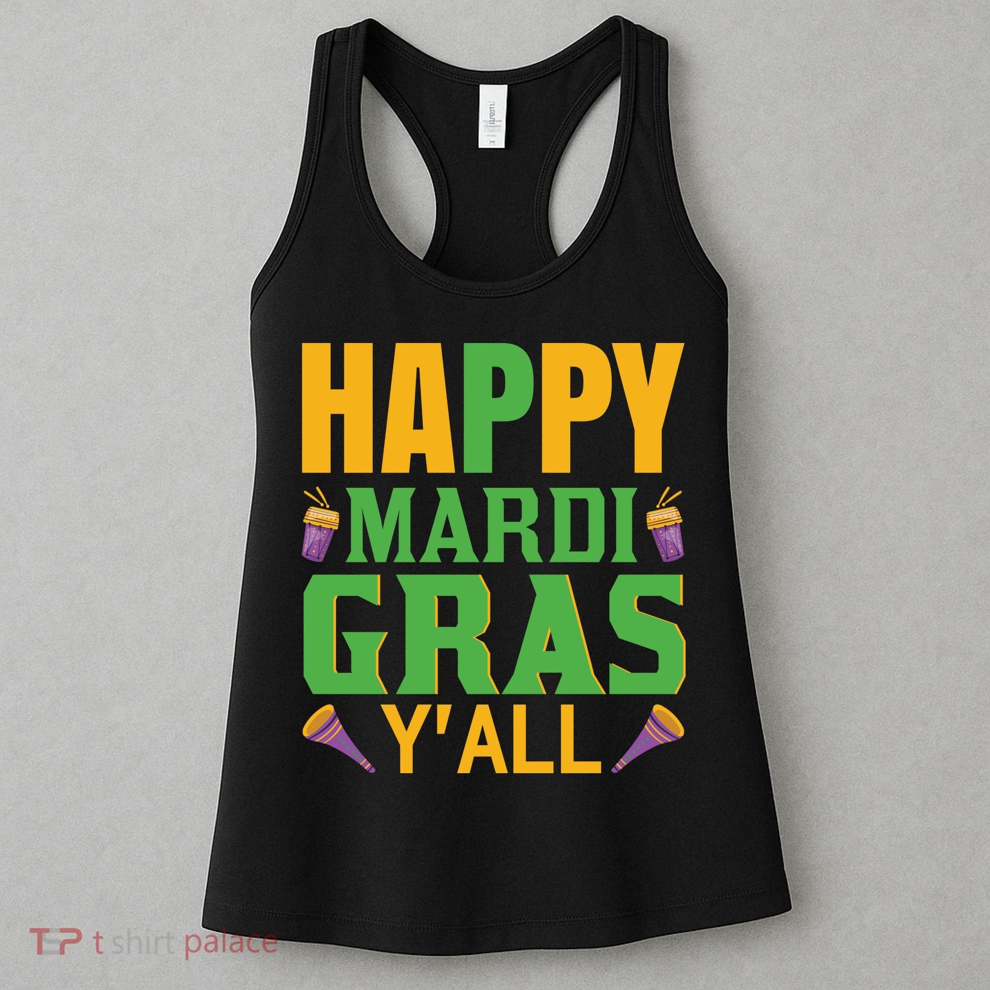 Happy Mardi Gras Ya'll Women's Tank Top