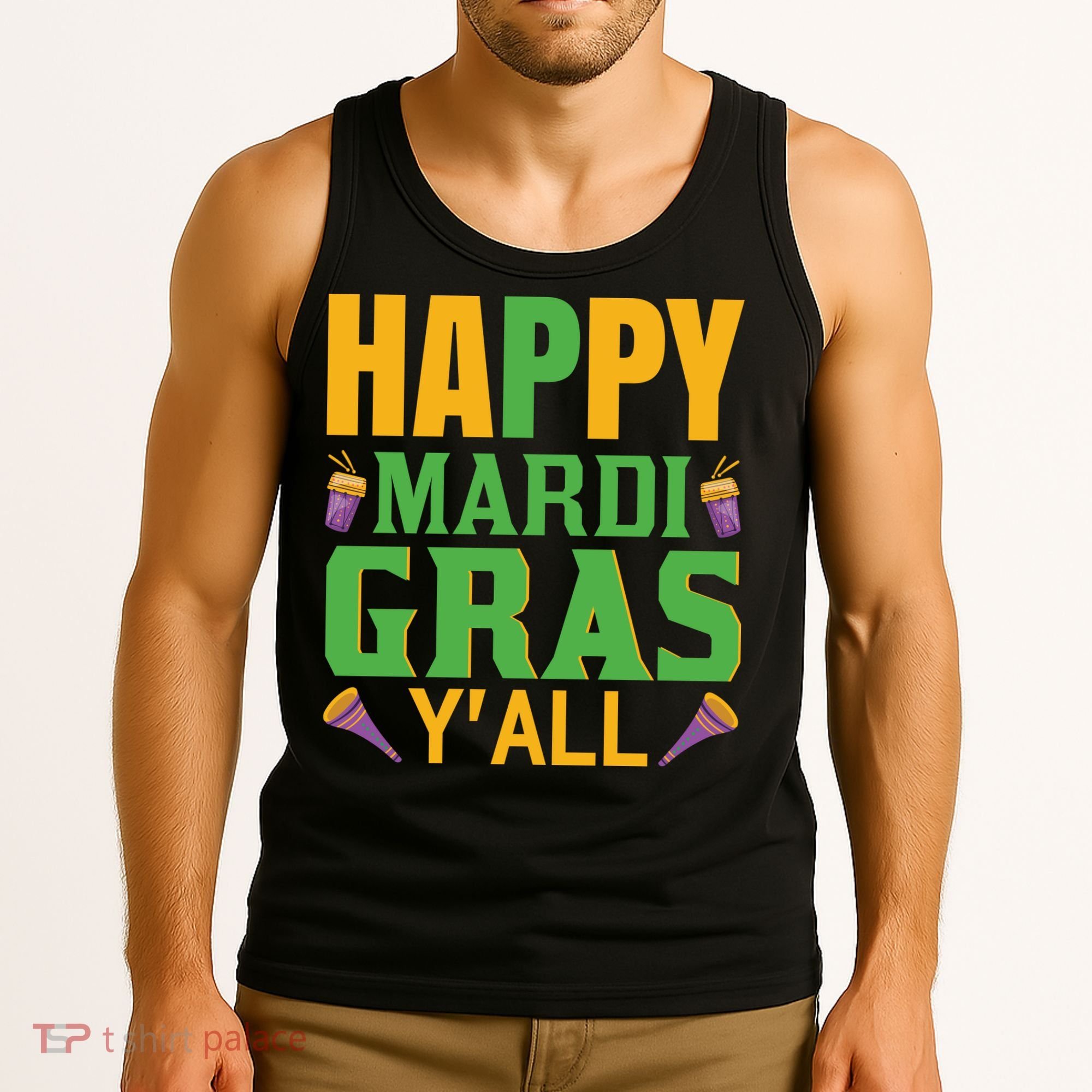 Happy Mardi Gras Ya'll Tank Top