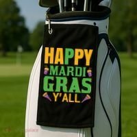 Happy Mardi Gras Ya'll Golf Towel thumb 2