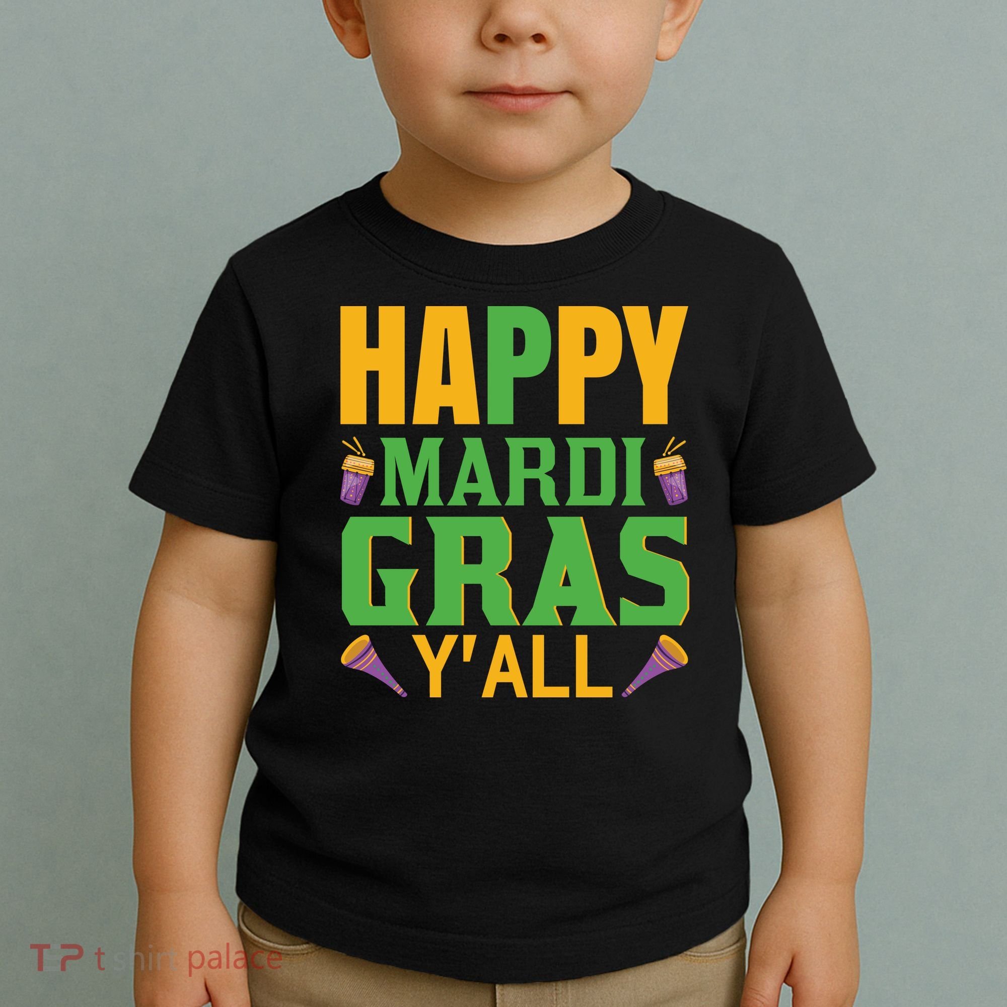 Happy Mardi Gras Ya'll Toddler T-Shirt