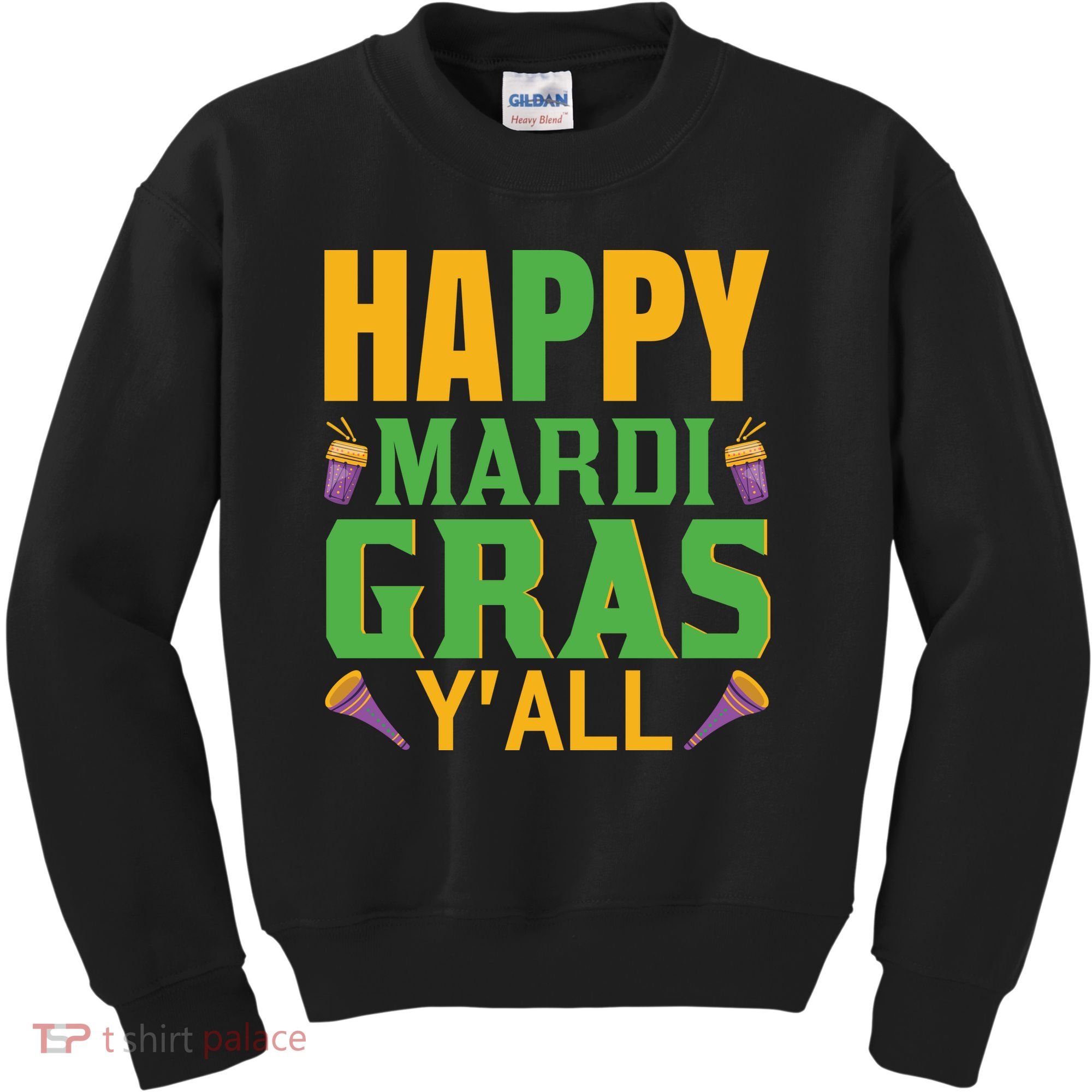 Happy Mardi Gras Ya'll Kids Sweatshirt
