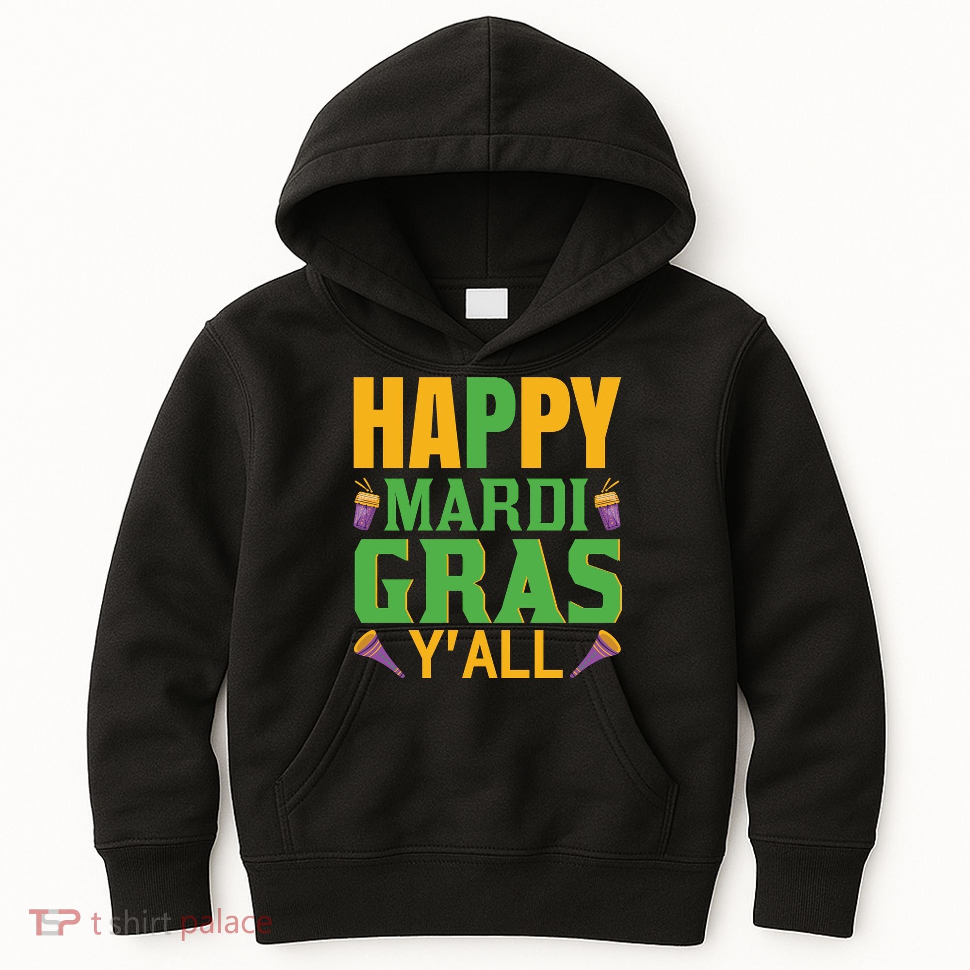 Happy Mardi Gras Ya'll Kids Hoodie