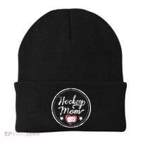 Hockey Mom Gift For Women Heart Gift Beanie thumb 0