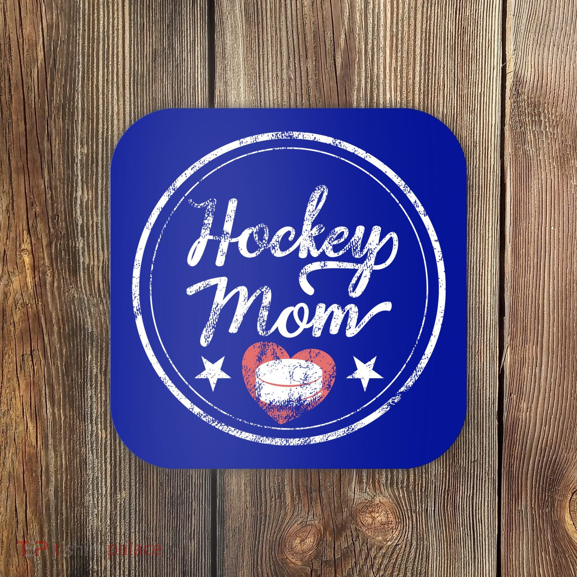 Hockey Mom Gift For Women Heart Gift Coaster