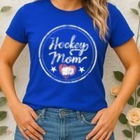 Hockey Mom Gift For Women Heart Gift Women's T-Shirt thumb 2