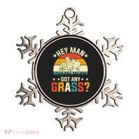 Hey Man Got Any Grass Farm Animal Pun Goat  Ornament thumb 0