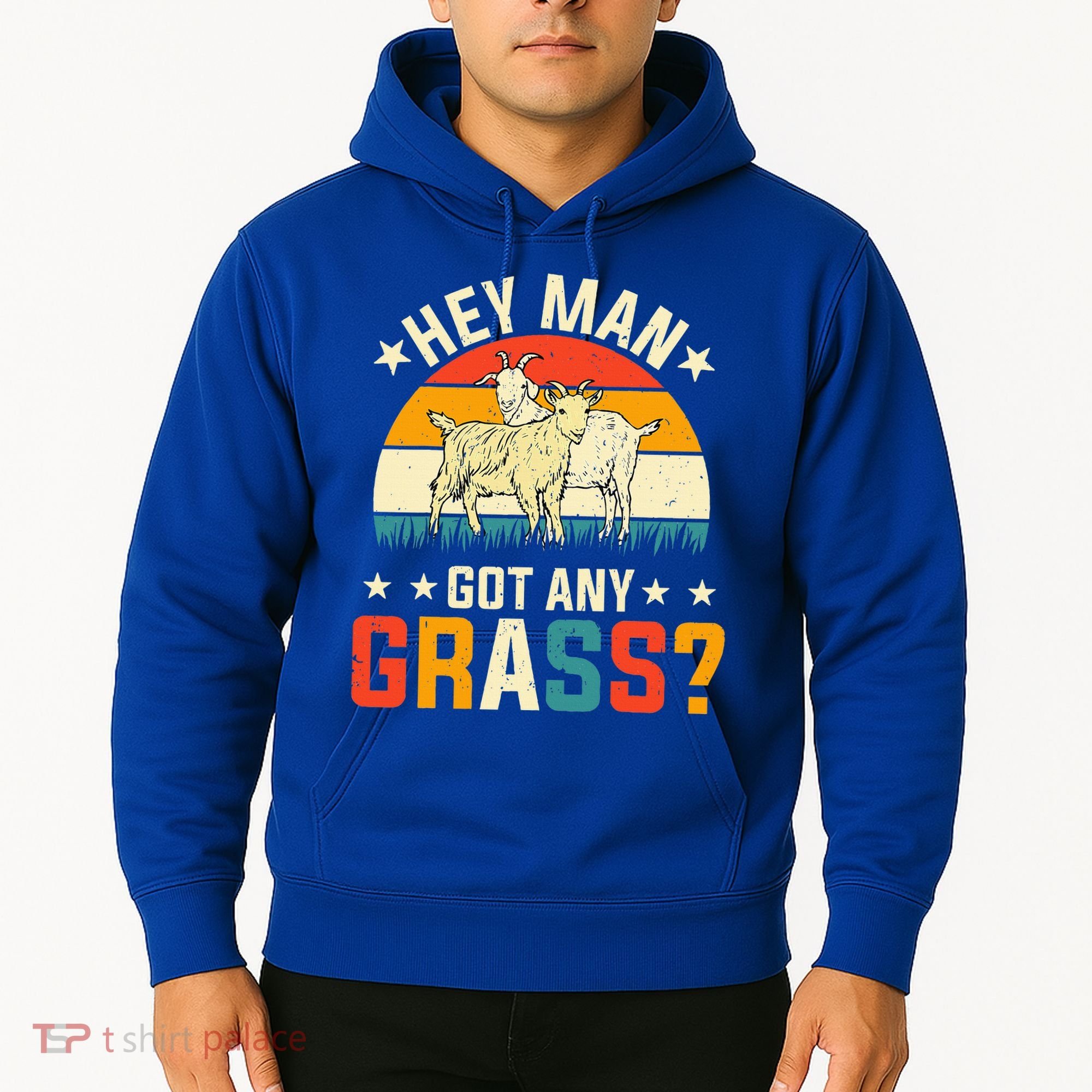 Hey Man Got Any Grass Farm Animal Pun Goat  Hoodie