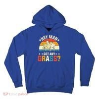 Hey Man Got Any Grass Farm Animal Pun Goat  Tall Hoodie thumb 0