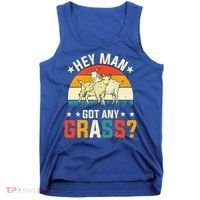 Hey Man Got Any Grass Farm Animal Pun Goat  Tank Top thumb 0