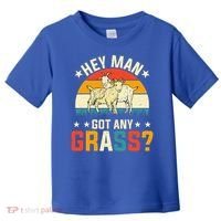 Hey Man Got Any Grass Farm Animal Pun Goat  Toddler T-Shirt thumb 0