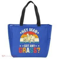Hey Man Got Any Grass Farm Animal Pun Goat  Tote Bag thumb 0