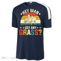 Hey Man Got Any Grass Farm Animal Pun Goat  Sport-Tek Competitor United Soccer Jersey thumb 2