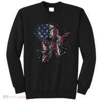 Heavy Metal Guitar Player Gifts American Flag Sweatshirt thumb 0