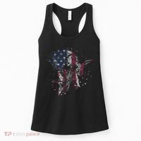 Heavy Metal Guitar Player Gifts American Flag Women's Tank Top thumb 0