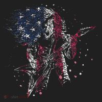 Heavy Metal Guitar Player Gifts American Flag Hat thumb 2