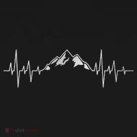 Hiking Mountains Gift Heartbeat Hiker Adventures Visor thumb 3