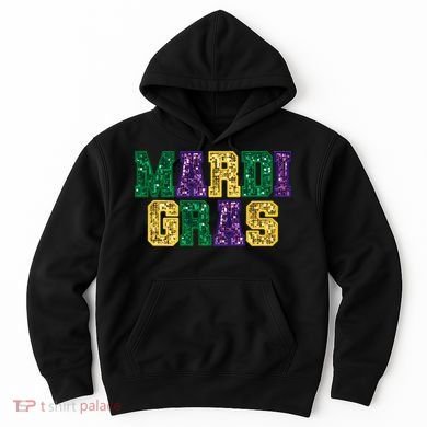 Happy Mardi Gras Carnival Fat Tuesday Fleur De Lis Hoodie