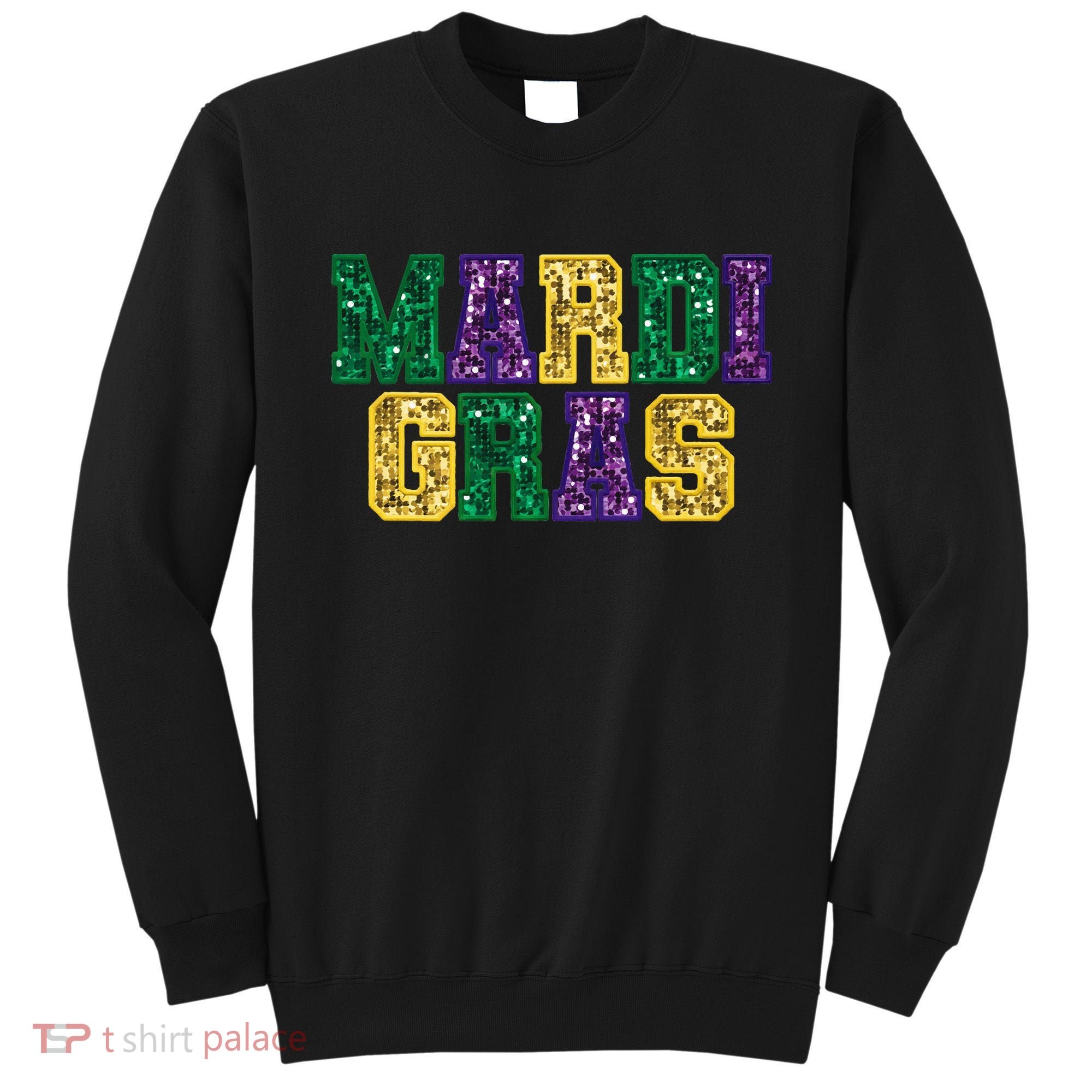 Happy Mardi Gras Carnival Fat Tuesday Fleur De Lis Sweatshirt