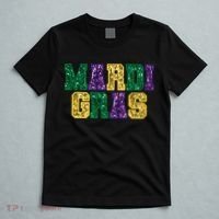Happy Mardi Gras Carnival Fat Tuesday Fleur De Lis T-Shirt thumb 5