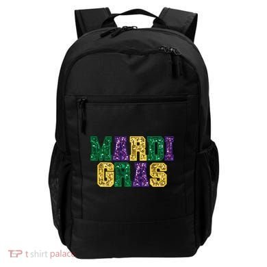 Happy Mardi Gras Carnival Fat Tuesday Fleur De Lis Backpack