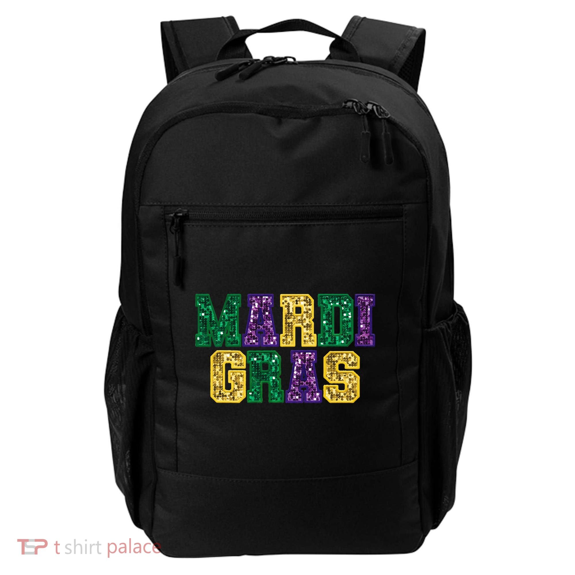 Happy Mardi Gras Carnival Fat Tuesday Fleur De Lis Backpack