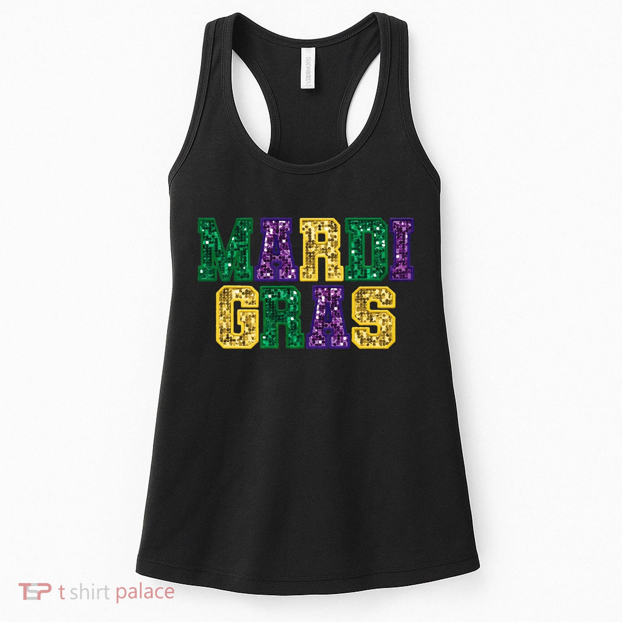 Happy Mardi Gras Carnival Fat Tuesday Fleur De Lis Women's Tank Top