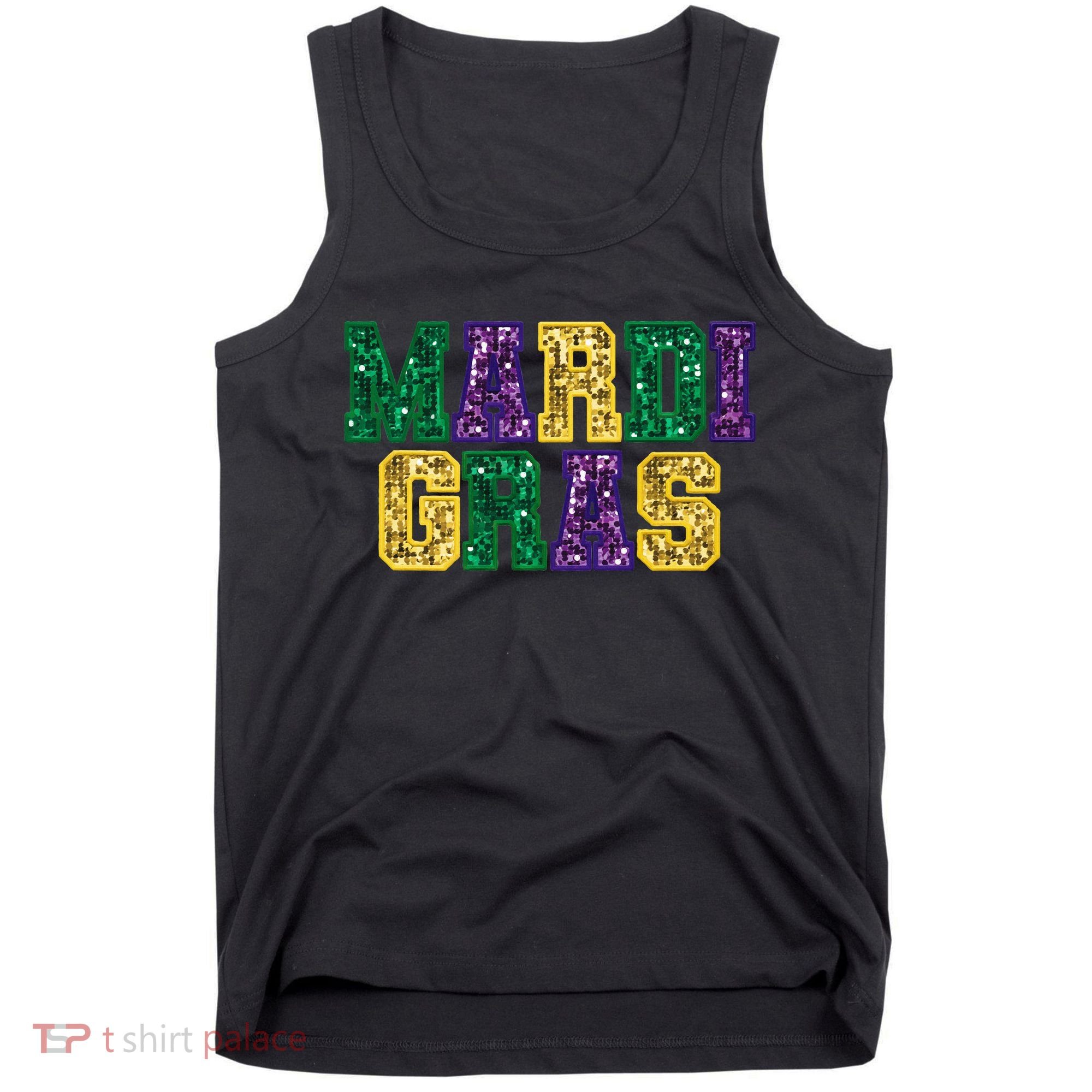 Happy Mardi Gras Carnival Fat Tuesday Fleur De Lis Tank Top