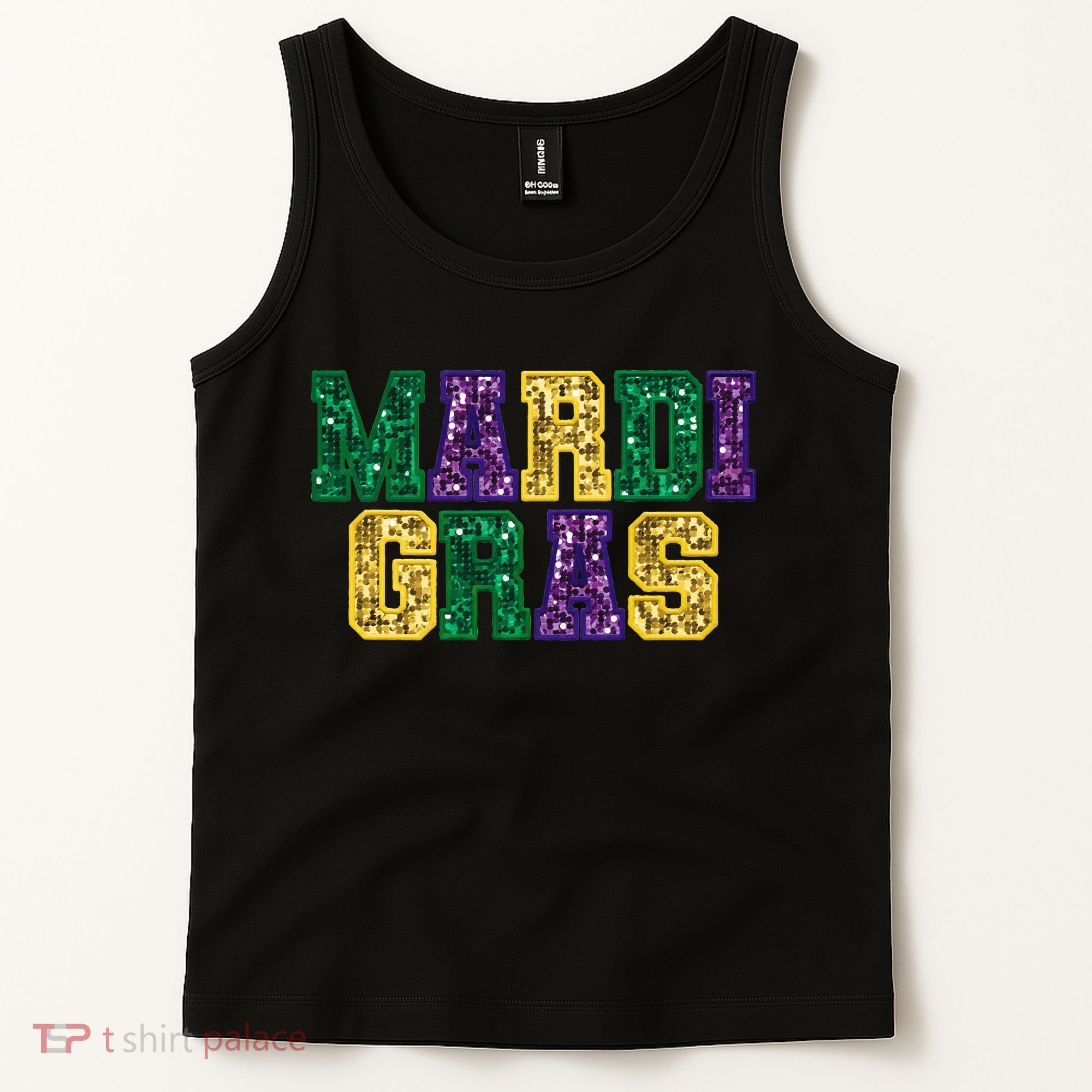Happy Mardi Gras Carnival Fat Tuesday Fleur De Lis Tank Top