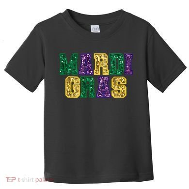 Happy Mardi Gras Carnival Fat Tuesday Fleur De Lis Toddler T-Shirt