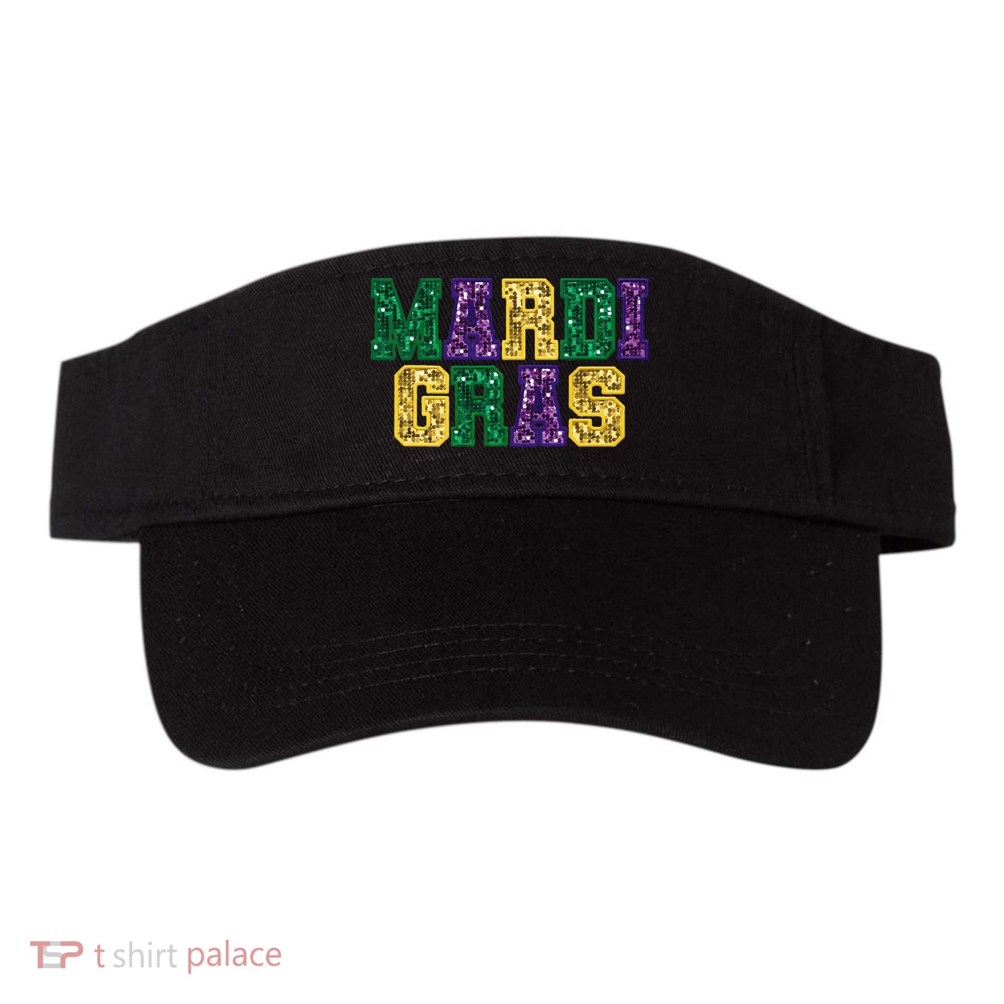 Happy Mardi Gras Carnival Fat Tuesday Fleur De Lis Visor