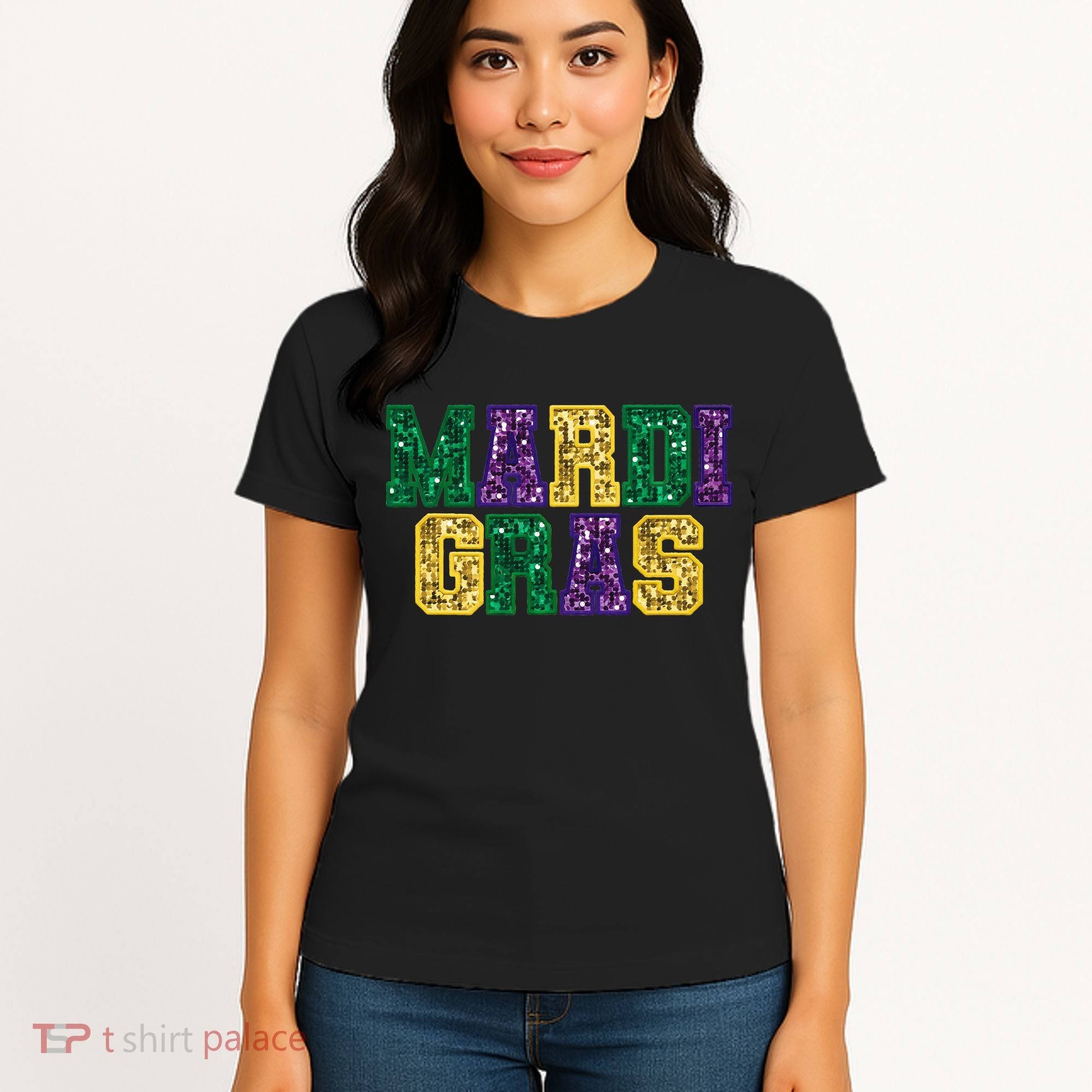 Happy Mardi Gras Carnival Fat Tuesday Fleur De Lis Women's T-Shirt