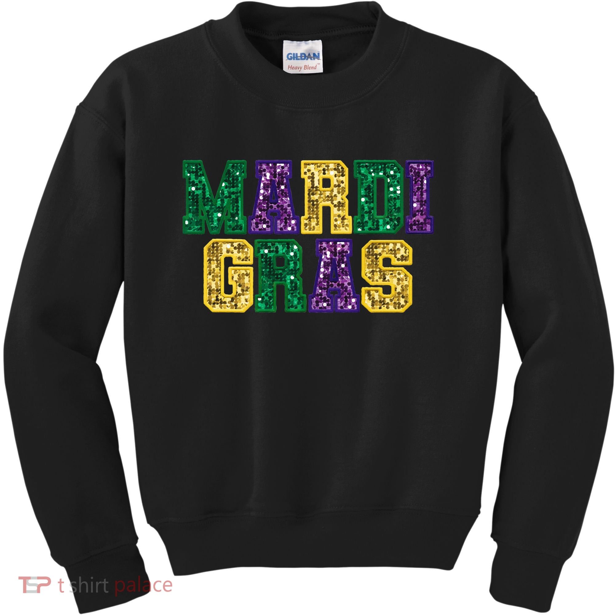 Happy Mardi Gras Carnival Fat Tuesday Fleur De Lis Kids Sweatshirt