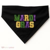 Happy Mardi Gras Carnival Shrove Tuesday Gift USA-Made Doggie Bandana thumb 0