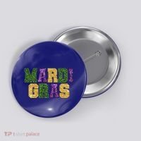 Happy Mardi Gras Carnival Shrove Tuesday Gift Button thumb 0