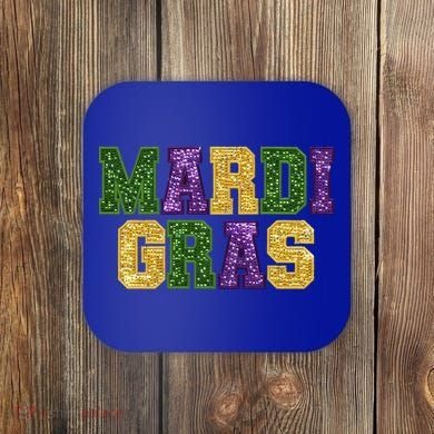 Happy Mardi Gras Carnival Shrove Tuesday Gift Coaster