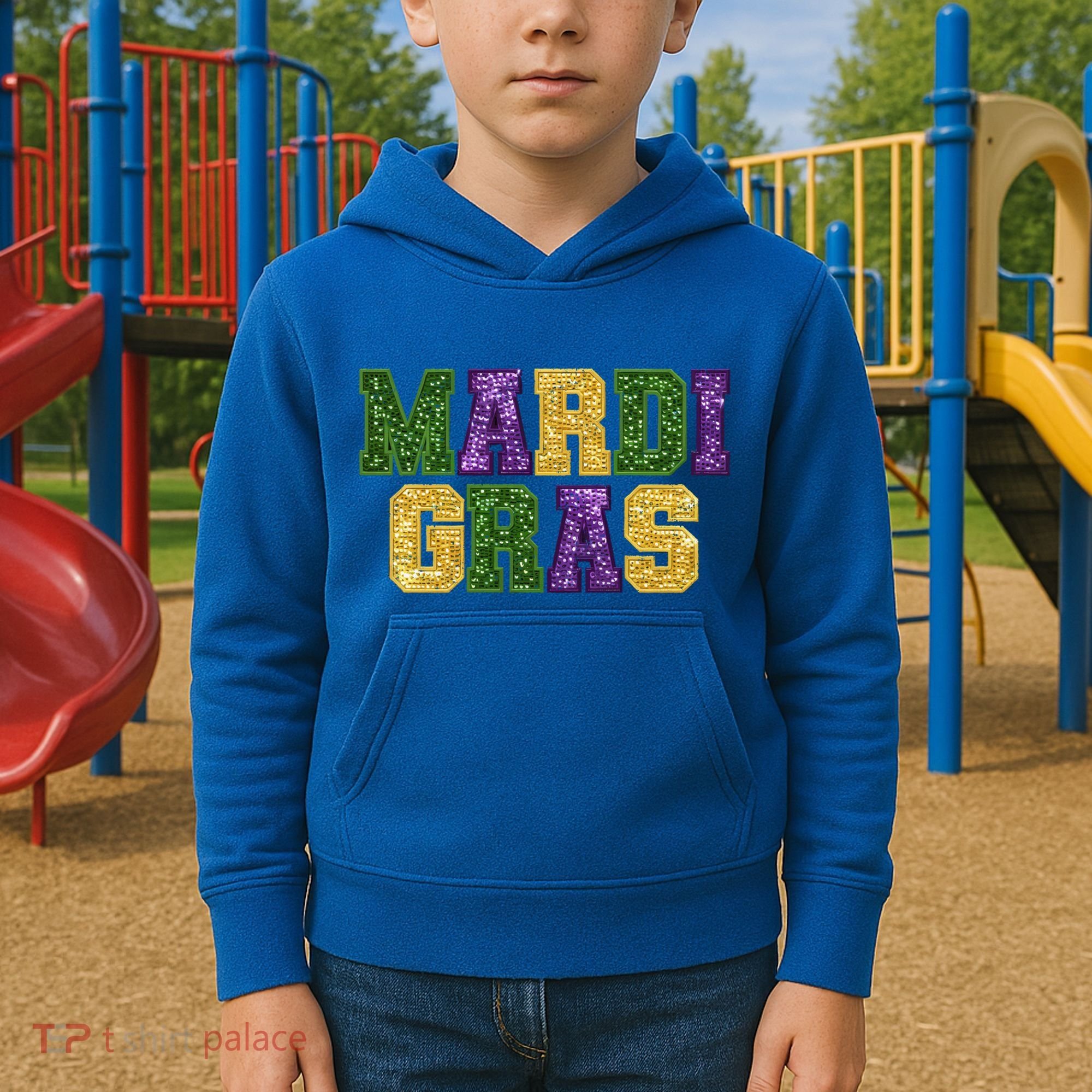 Happy Mardi Gras Carnival Shrove Tuesday Gift Kids Hoodie