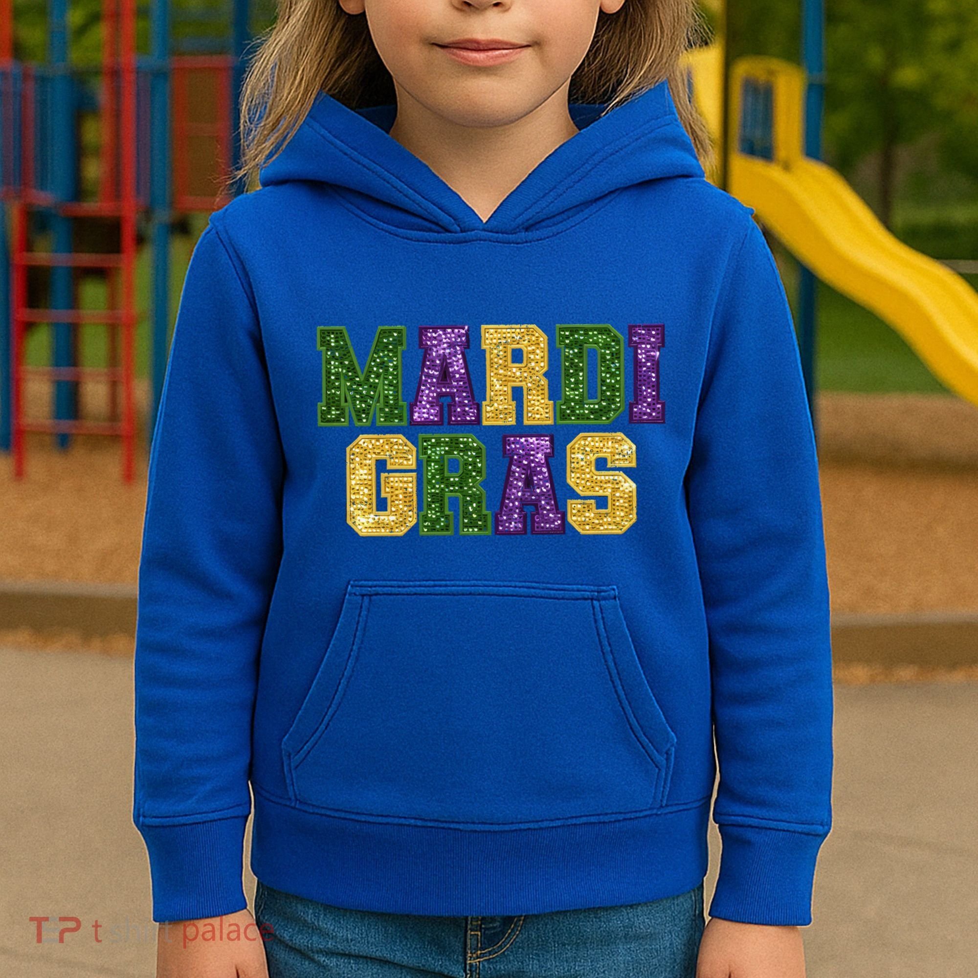 Happy Mardi Gras Carnival Shrove Tuesday Gift Kids Hoodie